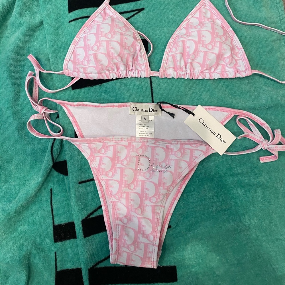 Dior logo bikini